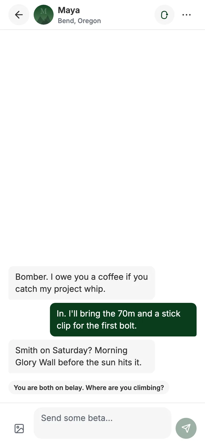 Climb On demonstration conversation