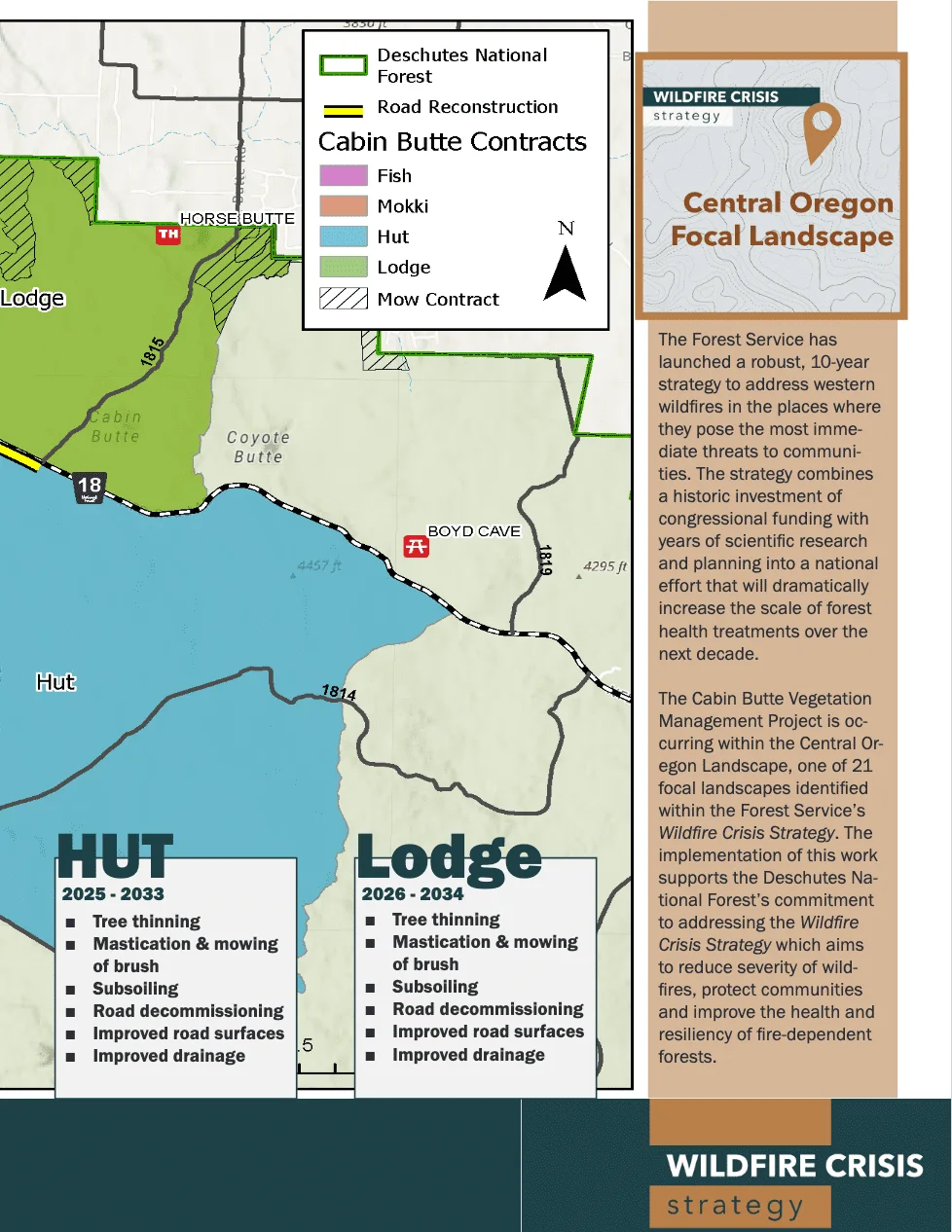Published photograph from Restoring the Forest: The Cabin Butte Vegetation Management Project.