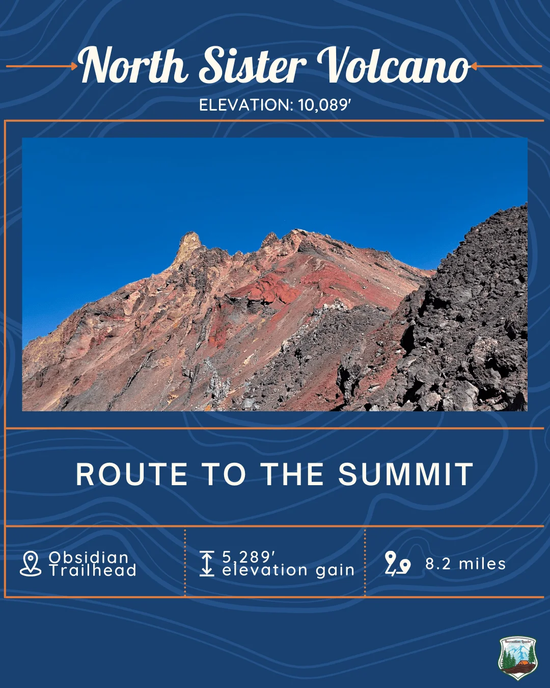Published photograph from How to Summit North Sister Volcano, Three Sisters Wilderness.
