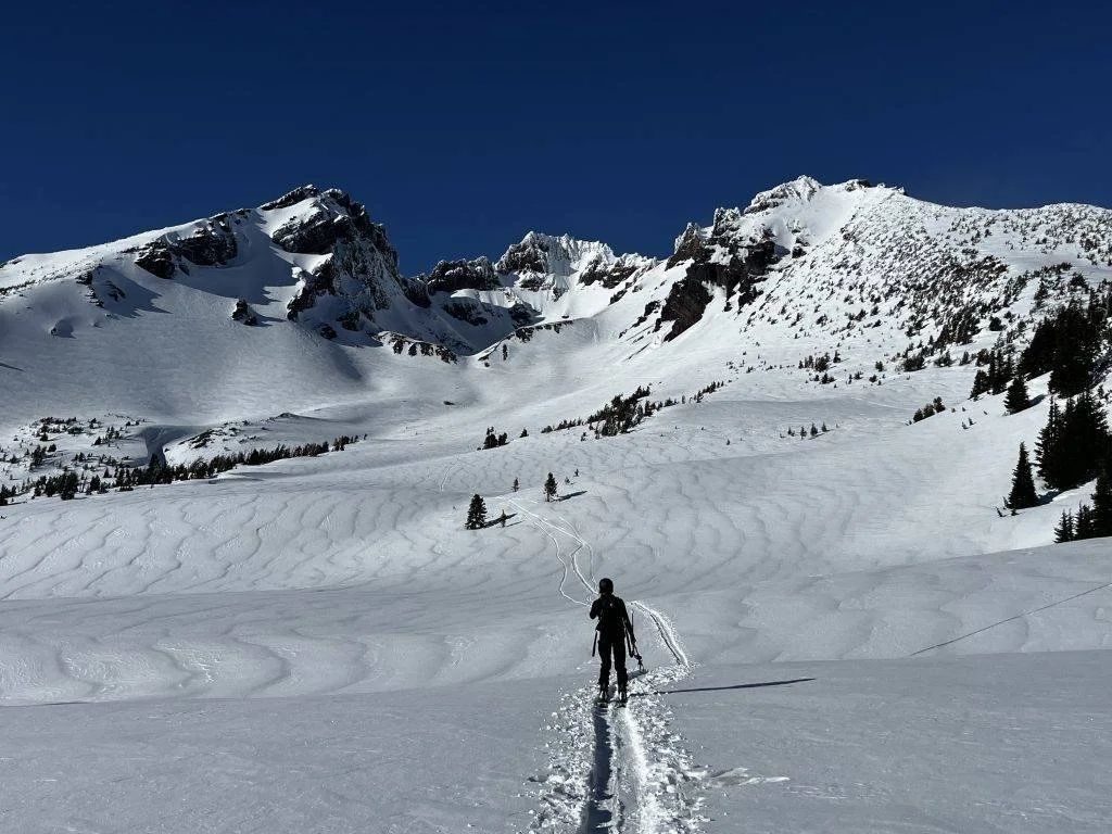 Published photograph from How to Backcountry Ski on Broken Top Volcano.