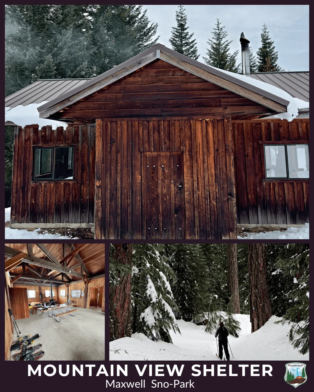 Published photograph from How to stay in the Mountain View Shelter, Willamette National Forest.