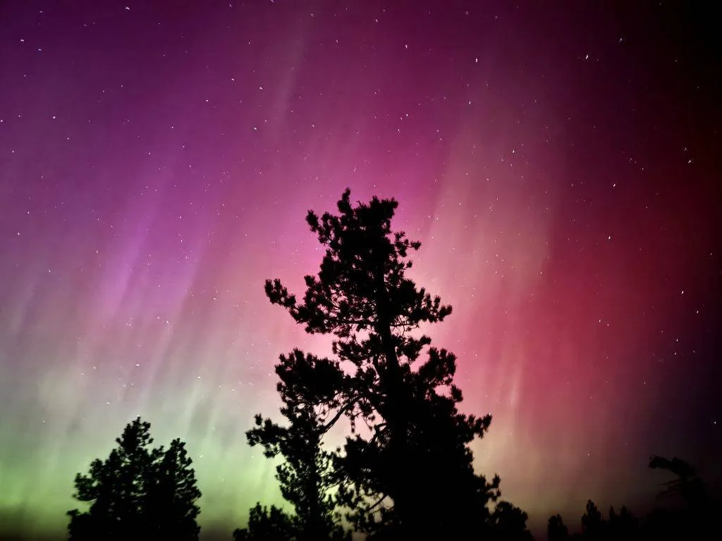 Published photograph from The Best Place to View Solar Storms and Stargaze in Central Oregon.