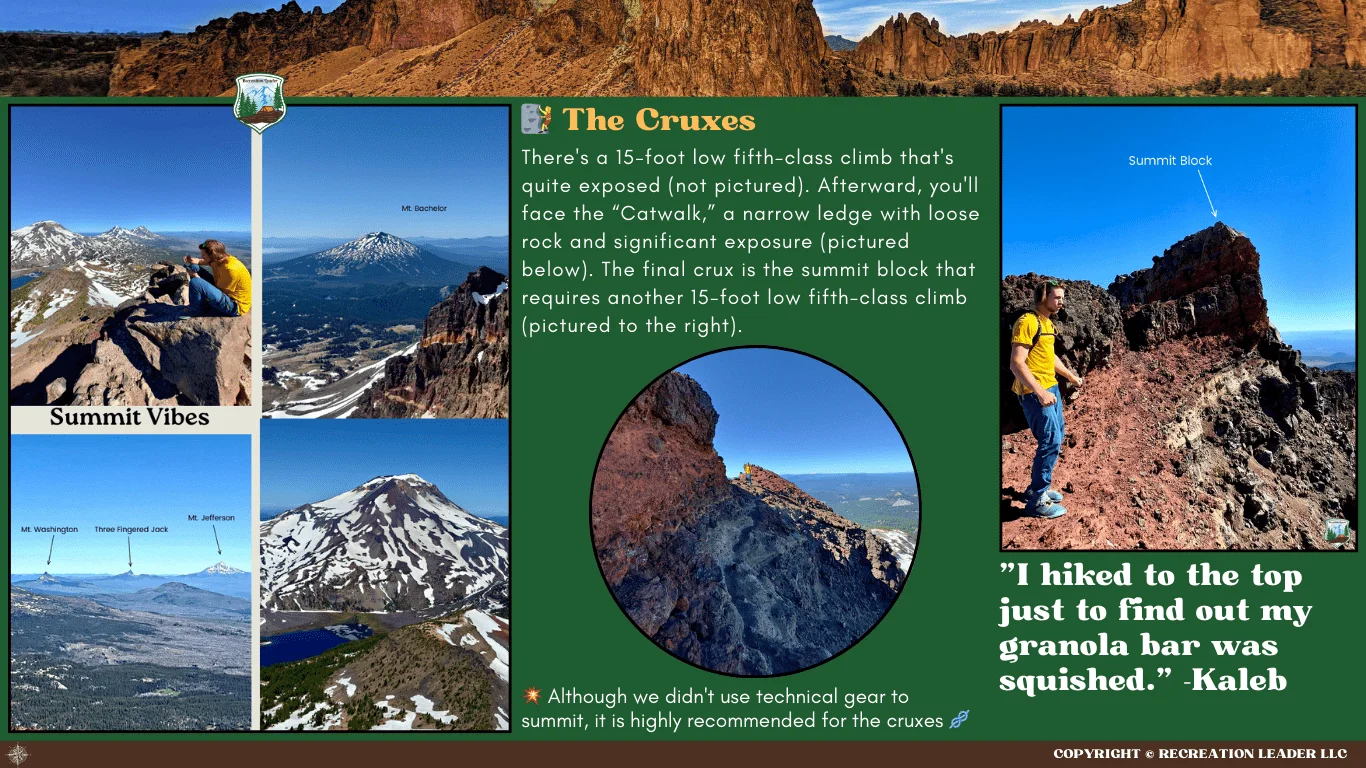 Published photograph from How to Summit Broken Top Volcano, Three Sisters Wilderness.