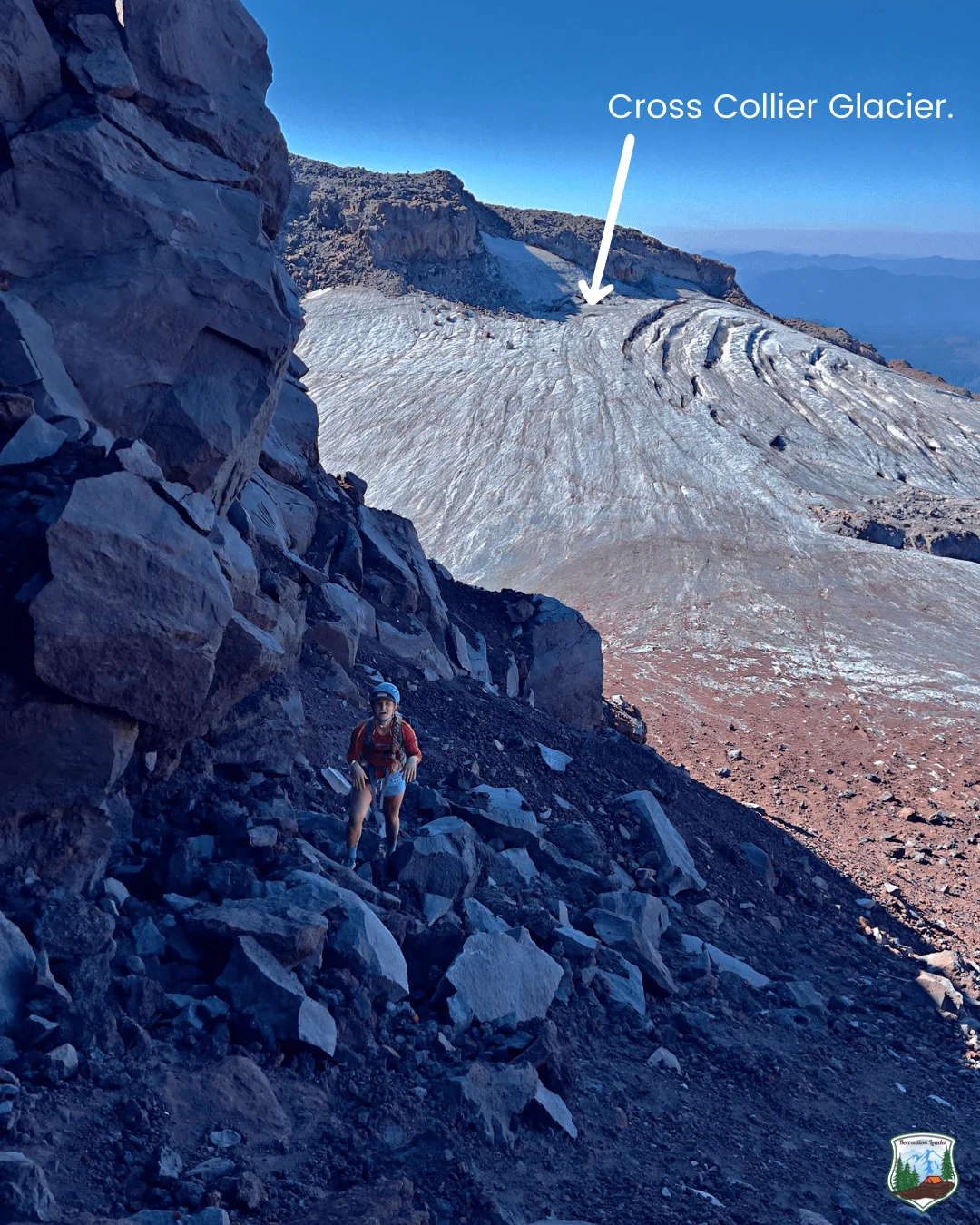 Published photograph from How to Summit North Sister Volcano, Three Sisters Wilderness.