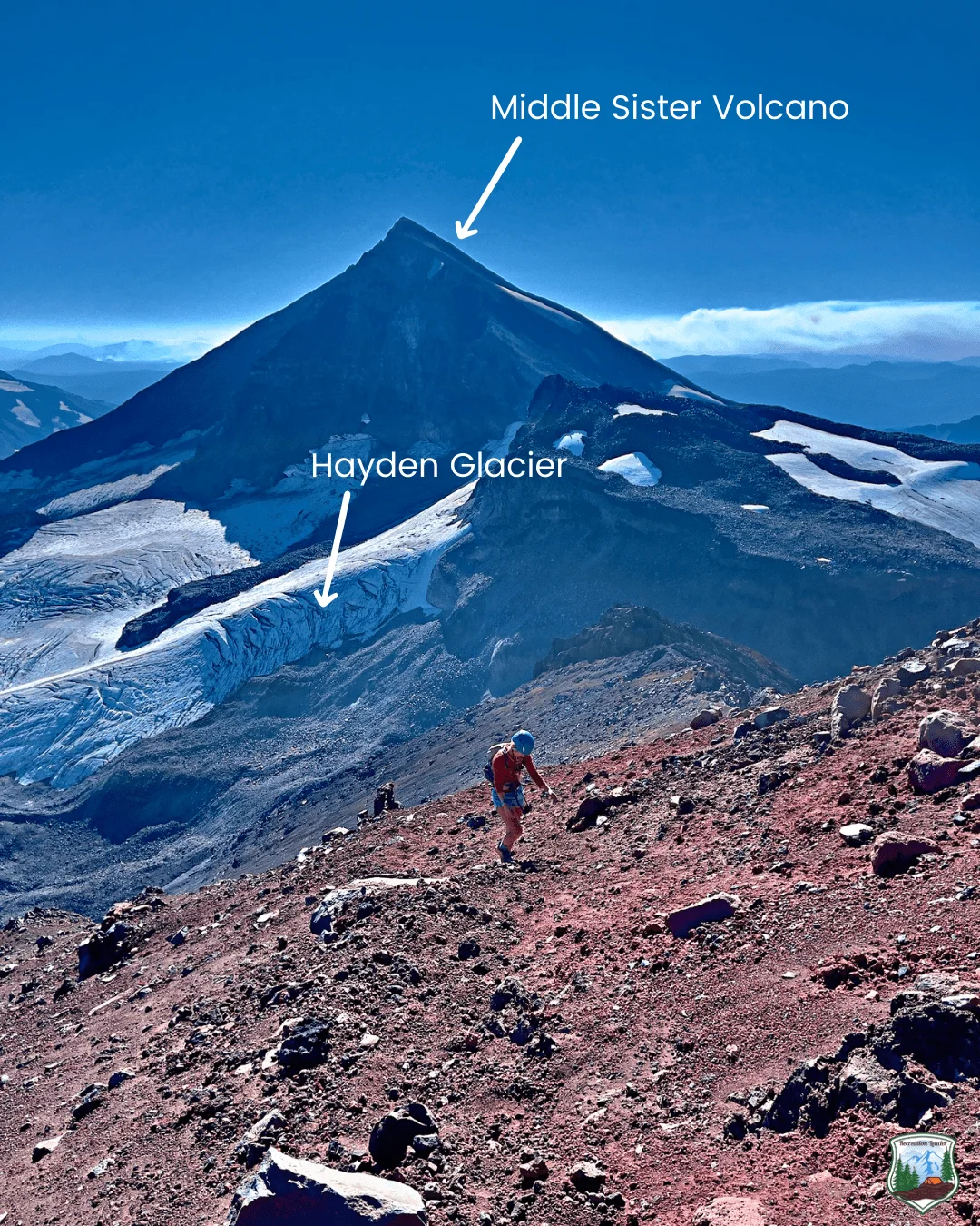 Published photograph from How to Summit North Sister Volcano, Three Sisters Wilderness.