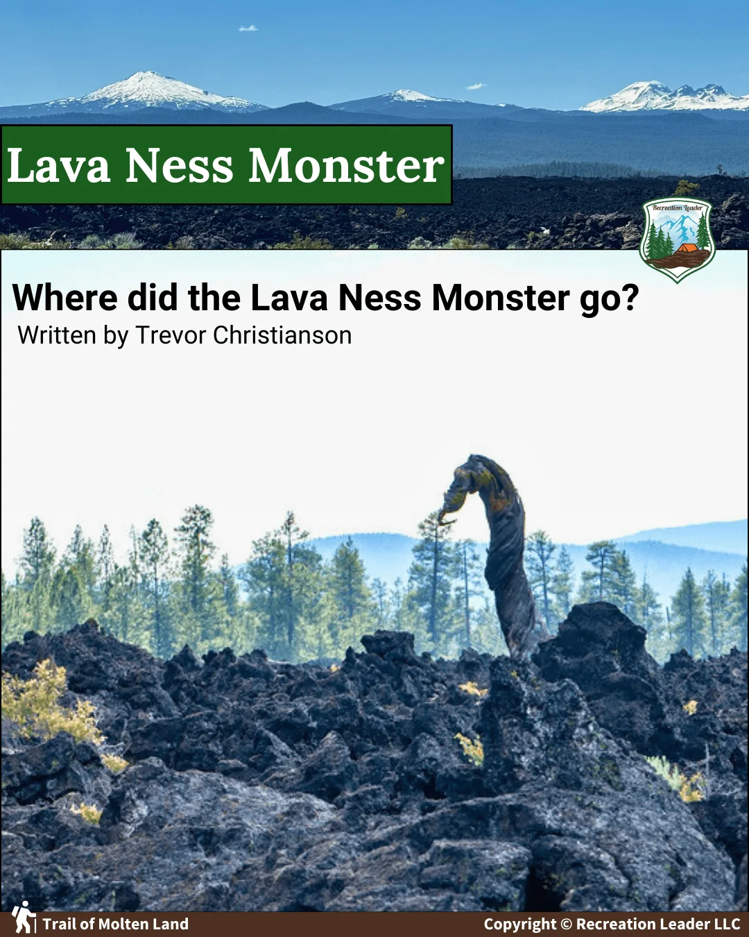 Published photograph from Where did Newberry's Lava Ness Monster go?.