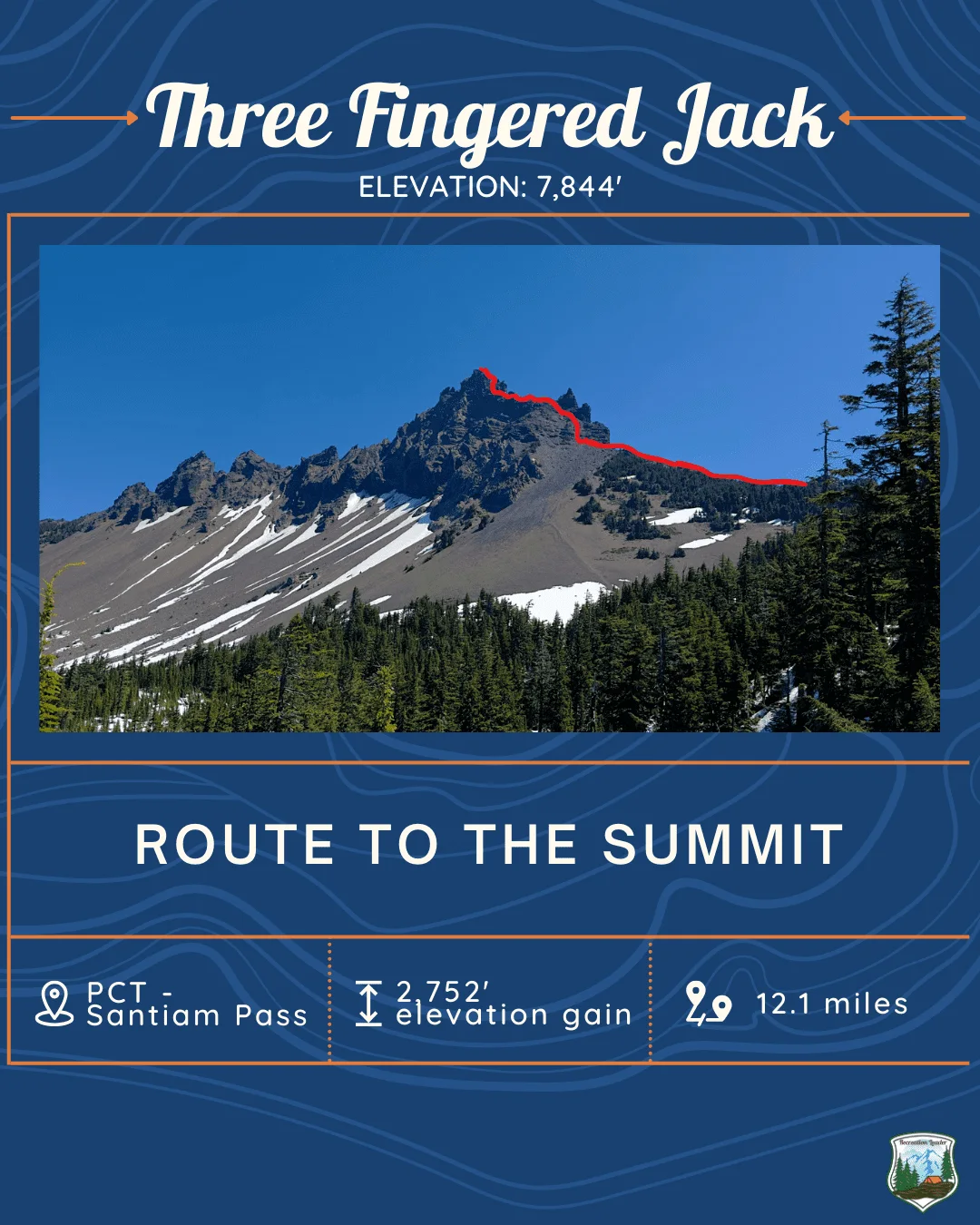 Published photograph from How to Summit Three Fingered Jack.