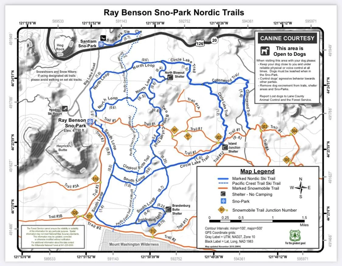 Published photograph from The Complete Guide to Exploring Ray Benson Sno-Park.